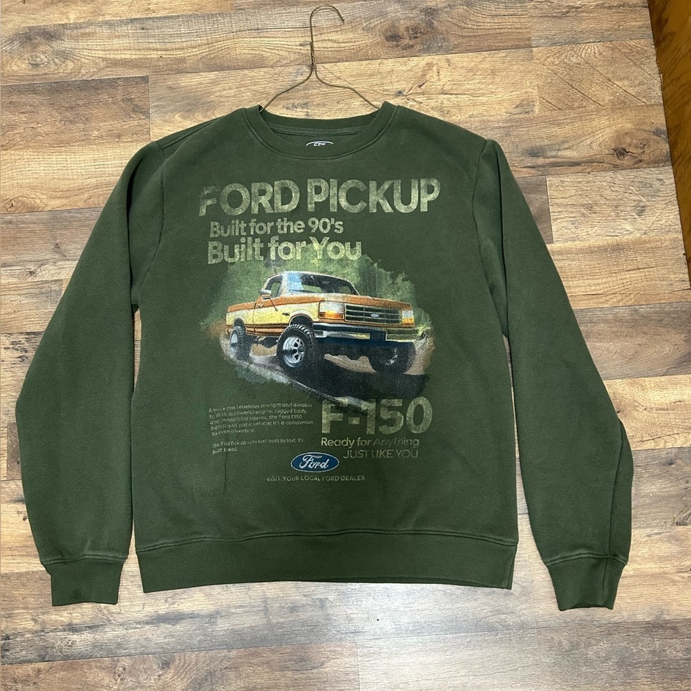Ford Olive Green Crewneck Men's Sweater